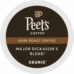 Wholesale 👍 Peet's Coffee K-Cups Peet's Major Dickason's Blend Coffee, Keurig K-Cup Pods, Dark Roast, 22/Box (6547) 😉 -Grocery shop unnamed file 338