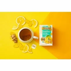 Discount 🌟 Hot Tea Twinings Probiotics Lemon And Ginger Herbal Tea Bags, 18/Pack (F16483) 💯 -Grocery shop unnamed file 3387