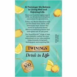 Discount 🌟 Hot Tea Twinings Probiotics Lemon And Ginger Herbal Tea Bags, 18/Pack (F16483) 💯 -Grocery shop unnamed file 3390