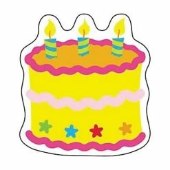 Hot Sale 🤩 Trend Enterprises Teacher's Friend Bulletin Board Sets Trend® Mini Accents, 🥳 Birthday Cake 💯