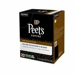 Wholesale 👍 Peet's Coffee K-Cups Peet's Major Dickason's Blend Coffee, Keurig K-Cup Pods, Dark Roast, 22/Box (6547) 😉 -Grocery shop unnamed file 340