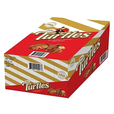 Budget ✔️ Candy & Chocolate Demet's® Turtles® Chocolate Covered Pecans, 1.76 Oz. Packs, 24 Packs/Box 👍 3 Budget ✔️ Candy & Chocolate Demet's® Turtles® Chocolate Covered Pecans, 1.76 Oz. Packs, 24 Packs/Box 👍