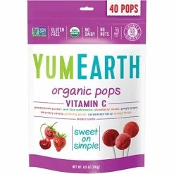 Wholesale 🥰 Candy & Chocolate YumEarth Organic Vitamin C Lollipops, 8.5 Oz., 3 Pack (1603) ⌛
