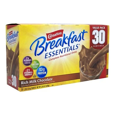 Hot Sale 🥰 Drink Mixes Carnation Breakfast Essentials Milk Chocolate Hot Cocoa, 30/Box (220-00599) 🛒 3 Hot Sale 🥰 Drink Mixes Carnation Breakfast Essentials Milk Chocolate Hot Cocoa, 30/Box (220-00599) 🛒