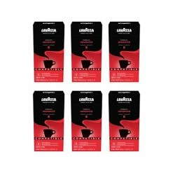 New ✔️ Single Serve Cups & Pods Lavazza Armonico Roasted Cereals And Caramel Coffee, Nespresso Original Capsule, Medium Dark Roast, 10/Box, 6 Boxes/Carton 🥰