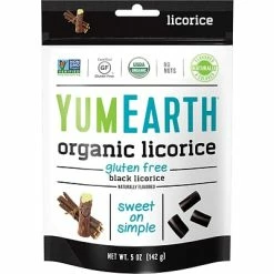 Flash Sale 🔔 Candy & Chocolate YumEarth Black Licorice Organic Licorice, 4/Pack (270-00043) 🎉