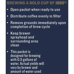 Buy 👏 1850 Black Gold Ground Coffee, Fraction Pack, Dark Roast, 2.5 Oz., 24/Carton (SMU02151) ✔️ -Grocery shop unnamed file 3519