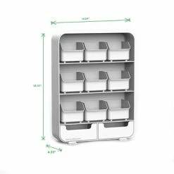 Best deal 💯 Tea Accessories Mind Reader 'Baggy' 9 Drawer Tea Bag And Accessory Holder, White (TBORG-WHT) 👍 -Grocery shop unnamed file 3526