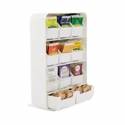 Best deal 💯 Tea Accessories Mind Reader 'Baggy' 9 Drawer Tea Bag And Accessory Holder, White (TBORG-WHT) 👍 -Grocery shop unnamed file 3527