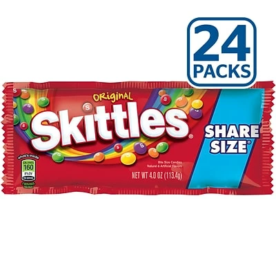 Hot Sale ๐ Candy & Chocolate Skittles Original Fruit Flavored ๐ฌ Candy, 4 Oz, 24/Box (MMM04460) ๐ 4 Hot Sale ๐ Candy & Chocolate Skittles Original Fruit Flavored ๐ฌ Candy, 4 Oz, 24/Box (MMM04460) ๐ - Image 2
