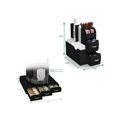 Best Pirce ๐ Organizers & Dispensers Mind Reader Combine ABS Plastic Coffee Station, Black (CMB02-BLK) ๐ 4 Best Pirce ๐ Organizers & Dispensers Mind Reader Combine ABS Plastic Coffee Station, Black (CMB02-BLK) ๐ - Image 3