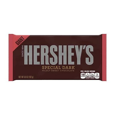 Top 10 ✨ Candy & Chocolate HERSHEY'S SPECIAL DARK Mildly Sweet Chocolate Bar, Giant, 6.8 Ounces, 3 Pack (246-00356) 🔥 3 Top 10 ✨ Candy & Chocolate HERSHEY'S SPECIAL DARK Mildly Sweet Chocolate Bar, Giant, 6.8 Ounces, 3 Pack (246-00356) 🔥