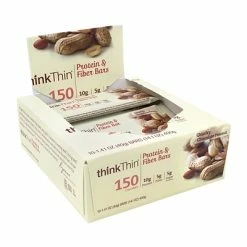 Promo ✨ Snack Bars ThinkThin Protein Bars, Chunky Chocolate Peanut, 1.41 Oz, 10/Pack (307-00116) 🔔
