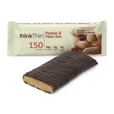 Promo โจ Snack Bars ThinkThin Protein Bars, Chunky Chocolate Peanut, 1.41 Oz, 10/Pack (307-00116) ๐ 4 Promo โจ Snack Bars ThinkThin Protein Bars, Chunky Chocolate Peanut, 1.41 Oz, 10/Pack (307-00116) ๐ - Image 2