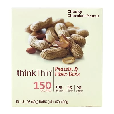 Promo โจ Snack Bars ThinkThin Protein Bars, Chunky Chocolate Peanut, 1.41 Oz, 10/Pack (307-00116) ๐ 6 Promo โจ Snack Bars ThinkThin Protein Bars, Chunky Chocolate Peanut, 1.41 Oz, 10/Pack (307-00116) ๐ - Image 4