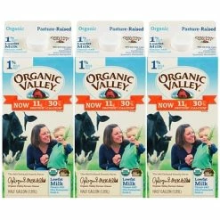 Wholesale 💯 Organic Valley 1% Milk, 64 Oz., 3/Pack (307-00349) 🌟