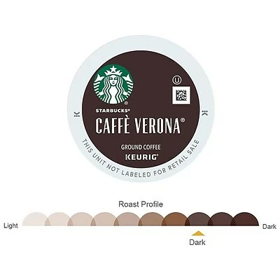 New ❤️ K-Cups Starbucks Caffe Verona Coffee, Keurig® K-Cup® Pods, Dark Roast, 24/Box (9576) ⌛ 6 New ❤️ K-Cups Starbucks Caffe Verona Coffee, Keurig® K-Cup® Pods, Dark Roast, 24/Box (9576) ⌛ - Image 4