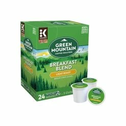 Budget ❤️ K-Cups Green Mountain Breakfast Blend Coffee, Keurig® K-Cup® Pods, Light Roast, 24/Box (6520) ⭐