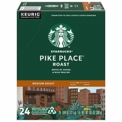 Top 10 🎁 K-Cups Starbucks Pike Place Coffee, Keurig® K-Cup®, Medium Roast, 24/Box (9572) 🎉