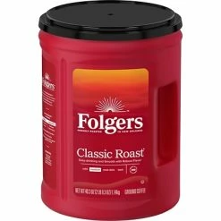 Buy 😀 Folgers Classic Roast Ground Coffee, Medium Roast, 40.3 Oz. (2550000529C/2550030420) 👏