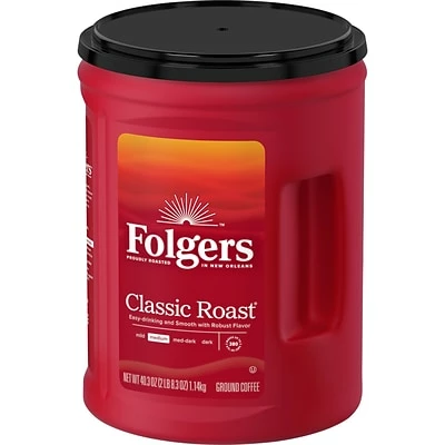 Buy ๐ Folgers Classic Roast Ground Coffee, Medium Roast, 40.3 Oz. (2550000529C/2550030420) ๐ 5 Buy ๐ Folgers Classic Roast Ground Coffee, Medium Roast, 40.3 Oz. (2550000529C/2550030420) ๐ - Image 3
