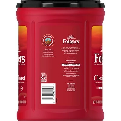 Buy ๐ Folgers Classic Roast Ground Coffee, Medium Roast, 40.3 Oz. (2550000529C/2550030420) ๐ 6 Buy ๐ Folgers Classic Roast Ground Coffee, Medium Roast, 40.3 Oz. (2550000529C/2550030420) ๐ - Image 4