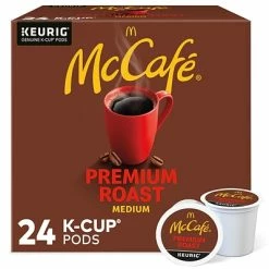 New ❤️ K-Cups McCafe Premium Roast Coffee, Keurig K-Cup Pods, Medium Roast, 24/Box (5000201379) 🔔