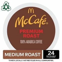 New ❤️ K-Cups McCafe Premium Roast Coffee, Keurig K-Cup Pods, Medium Roast, 24/Box (5000201379) 🔔 -Grocery shop unnamed file 408