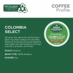 New 😀 K-Cups Green Mountain Colombia Select Coffee, Keurig K-Cup Pods, Medium Roast, 24/Box (6003) 😉 -Grocery shop unnamed file 440