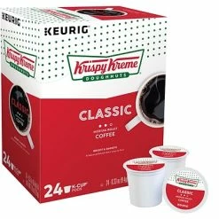 Flash Sale 😍 K-Cups Krispy Kreme Classic Coffee, Keurig K-Cup Pods, Medium Roast, 24/Box (06110) 👏