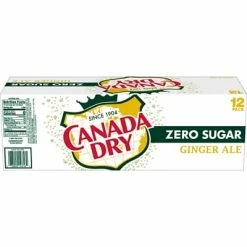 Deals 🎉 Soft Drinks Canada Dry Zero Sugar Ginger Ale Soda, 12 Oz., 24/Carton (00078000148169) ✔️