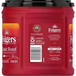 Brand new 💯 Folgers Classic Roast Ground Coffee, Medium Roast, 25.9 Oz. Canister (SMU02042/2550030407) 💯 -Grocery shop unnamed file 513