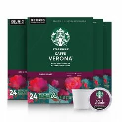 Outlet ๐ K-Cups Starbucks Caffe Verona Coffee, Keurigยฎ K-Cupยฎ Pods, Dark Roast, 96/Carton (09576) ๐