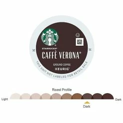 Outlet 😉 K-Cups Starbucks Caffe Verona Coffee, Keurig® K-Cup® Pods, Dark Roast, 96/Carton (09576) 🌟 -Grocery shop unnamed file 518
