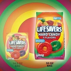 Outlet 🤩 LifeSavers Gum & Mints LIFE SAVERS 5 Flavors Hard 🍬 Candy, Party Size, 50 Oz Bulk 🍬 Candy Bag (WMW28098) 🌟 -Grocery shop unnamed file 530