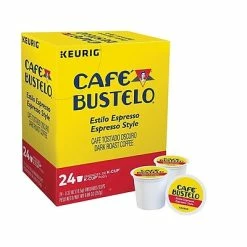 Budget 👍 K-Cups Cafe Bustelo Coffee, Keurig K-Cup Pods, Espresso, 24/Box (6106) ⭐