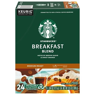 Coupon 👏 K-Cups Starbucks Breakfast Blend Coffee, Keurig® K-Cup® Pods, Medium Roast, 24/Box (9736) 😍 3 Coupon 👏 K-Cups Starbucks Breakfast Blend Coffee, Keurig® K-Cup® Pods, Medium Roast, 24/Box (9736) 😍