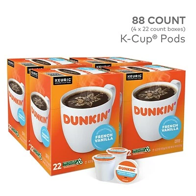 Buy 🥰 K-Cups Dunkin' Donuts French Vanilla Coffee, Keurig® K-Cup® Pods, Medium Roast, 88/Carton (400847) 👍 3 Buy 🥰 K-Cups Dunkin' Donuts French Vanilla Coffee, Keurig® K-Cup® Pods, Medium Roast, 88/Carton (400847) 👍