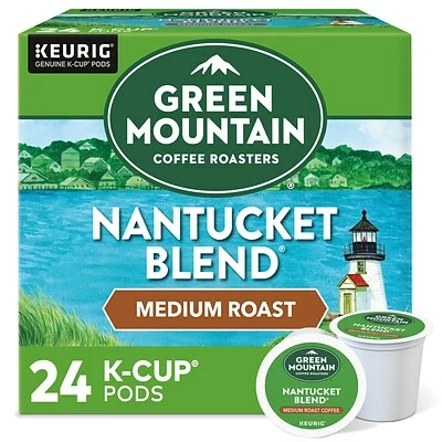Deals ✨ K-Cups Green Mountain Nantucket Blend Coffee, Keurig® K-Cup® Pods, Medium Roast, 24/Box (6663) ⭐ 3 Deals ✨ K-Cups Green Mountain Nantucket Blend Coffee, Keurig® K-Cup® Pods, Medium Roast, 24/Box (6663) ⭐
