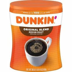 Promo 🥰 Dunkin' Original Blend Ground Coffee, Medium Roast, 30 Oz. Canister (8133401102) 🔔