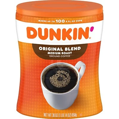 Promo 🥰 Dunkin' Original Blend Ground Coffee, Medium Roast, 30 Oz. Canister (8133401102) 🔔 3 Promo 🥰 Dunkin' Original Blend Ground Coffee, Medium Roast, 30 Oz. Canister (8133401102) 🔔