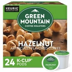 Hot Sale 🔔 K-Cups Green Mountain Hazelnut Coffee, Keurig® K-Cup® Pods, Light Roast, 24/Box (6792) 🧨