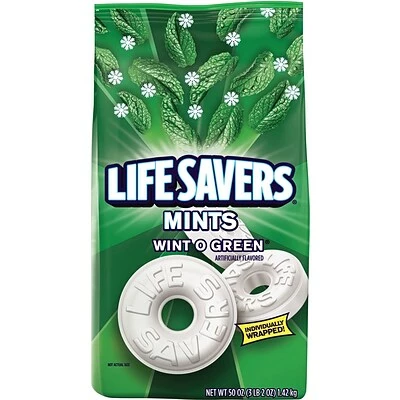 New 🧨 Gum & Mints Lifesavers® Wint-O-Green, 50 Oz. Bag 😀 3 New 🧨 Gum & Mints Lifesavers® Wint-O-Green, 50 Oz. Bag 😀