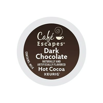 Deals 🧨 Cafe Escapes K-Cups Café Escapes Dark Chocolate Hot Cocoa, Keurig® K-Cup® Pods, 24/Box (6802) 😀 4 Deals 🧨 Cafe Escapes K-Cups Café Escapes Dark Chocolate Hot Cocoa, Keurig® K-Cup® Pods, 24/Box (6802) 😀 - Image 2