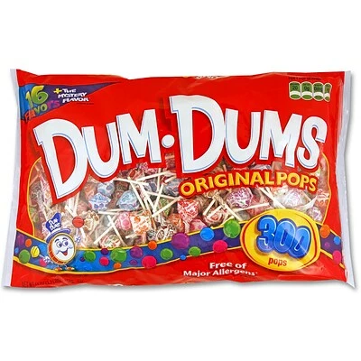 Discount 🧨 Dum Dums 🍬 Candy & Chocolate Dum-Dums Lollipops, Assorted, 51 Oz., 300/Pack (20060) 😍 3 Discount 🧨 Dum Dums 🍬 Candy & Chocolate Dum-Dums Lollipops, Assorted, 51 Oz., 300/Pack (20060) 😍