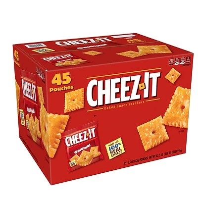 Top 10 ๐คฉ Cheez-It Crackers, Original, 1.5 Oz., 45/Carton (71717) ๐ 4 Top 10 ๐คฉ Cheez-It Crackers, Original, 1.5 Oz., 45/Carton (71717) ๐ - Image 2