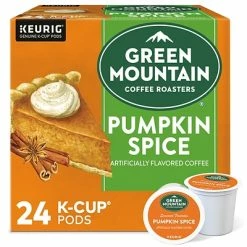 Outlet ⌛ K-Cups Green Mountain Pumpkin Spice Coffee, Keurig® K-Cup® Pods, Light Roast, 24/Box (6758) 🔔
