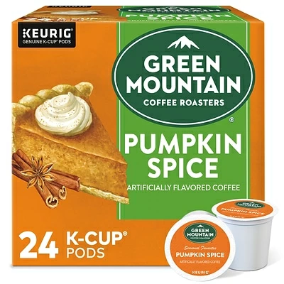 Outlet ⌛ K-Cups Green Mountain Pumpkin Spice Coffee, Keurig® K-Cup® Pods, Light Roast, 24/Box (6758) 🔔 3 Outlet ⌛ K-Cups Green Mountain Pumpkin Spice Coffee, Keurig® K-Cup® Pods, Light Roast, 24/Box (6758) 🔔