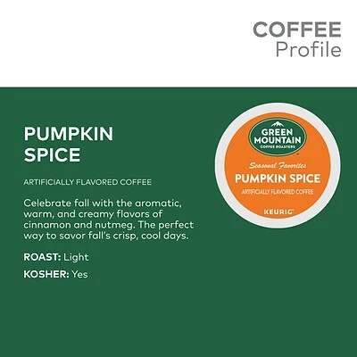 Outlet ⌛ K-Cups Green Mountain Pumpkin Spice Coffee, Keurig® K-Cup® Pods, Light Roast, 24/Box (6758) 🔔 7 Outlet ⌛ K-Cups Green Mountain Pumpkin Spice Coffee, Keurig® K-Cup® Pods, Light Roast, 24/Box (6758) 🔔 - Image 5