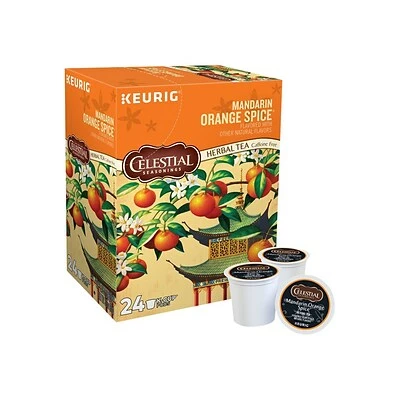 Wholesale 🎉 K-Cups Celestial Seasonings Mandarin Orange Spice Herbal Tea, Keurig K-Cup Pods, 24/Box (14735) 🌟 3 Wholesale 🎉 K-Cups Celestial Seasonings Mandarin Orange Spice Herbal Tea, Keurig K-Cup Pods, 24/Box (14735) 🌟